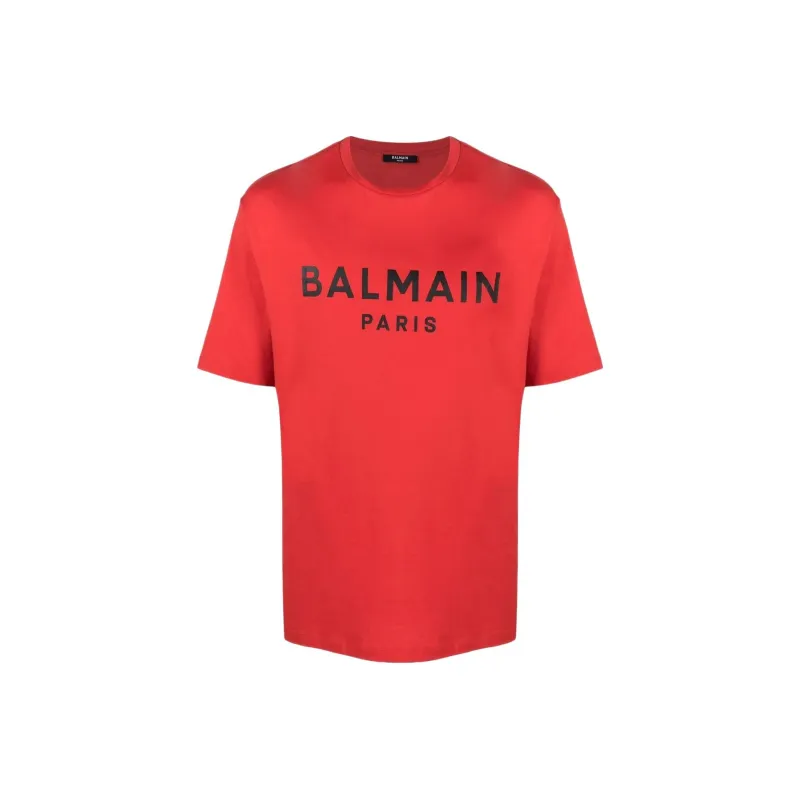 BALMAIN T Shirts Men Red-0
