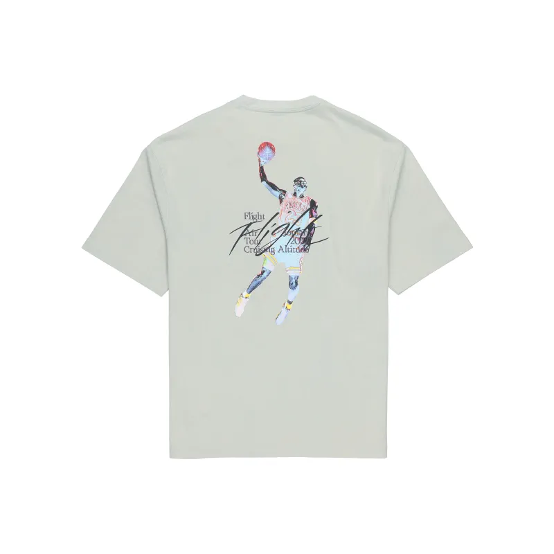 JORDAN T Shirts Men Aqua Blue-0
