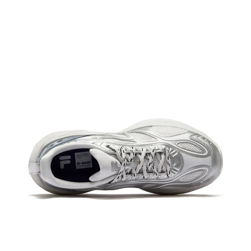 FILA FUSION BUZZARD II Meteorite Shoes 2nd Generation Low Top Chunky Sneakers Men's White Gray-2