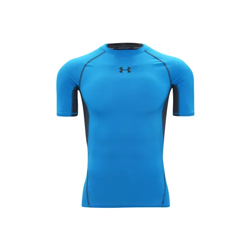 Under Armour Men's Training Compression T Shirt Blue