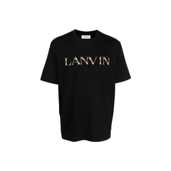 Lanvin Curb Embroidered T Shirt