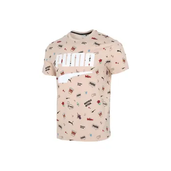 PUMA Awareness Aop T Shirts Men Apricot