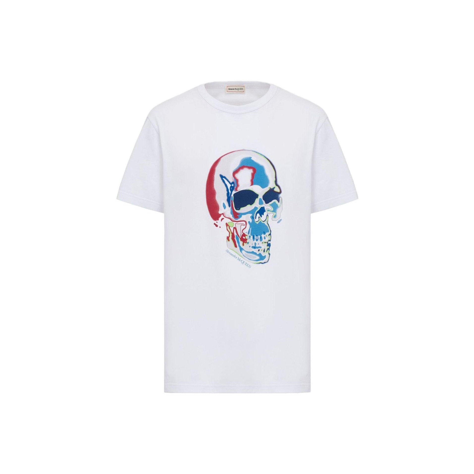 ★alexander mcqueen★ Skull Print T-Shirt White 704988QTZ090 29049463_58261023_600.jpg