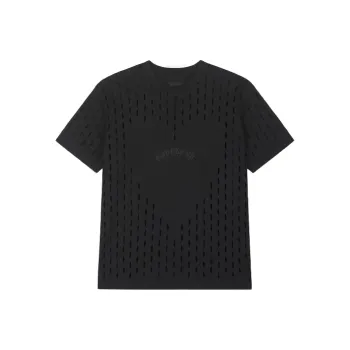 Givenchy Logo embroidered Heart motif T shirt