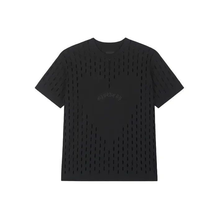 Givenchy Logo embroidered Heart motif T shirt-0