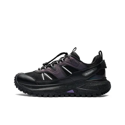 Kappa Anti Slip Wear Resistant Low Top Running Shoes Unisex Black
