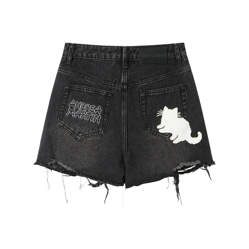ANDREA MARTIN Denim Shorts Women's-1
