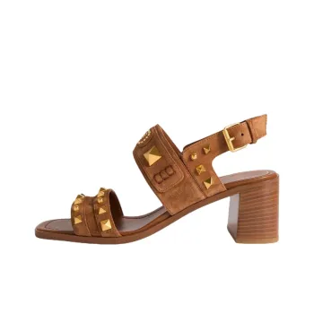 Valentino Plaster Caster Strap Sandals 6cm Women's Brown