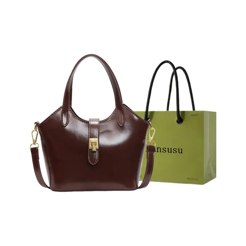 Bansusu PU Handbag Regular Women's Ecru/Pink/Coffee/Black-8