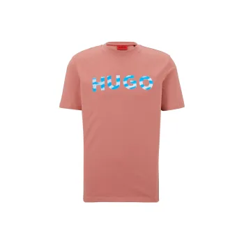 HUGO BOSS T Shirts Men Orange Pink