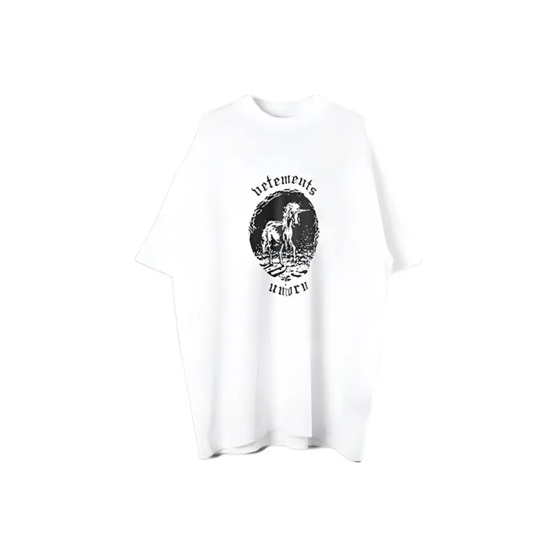 Vetements T-Shirts Unisex White-0