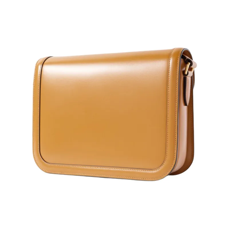 Valentino Calfskin Shoulder Bag Women's Tan-1