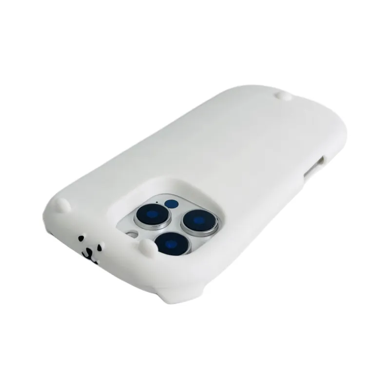 Sopi Silicone Material White Tarepanda Joke Bear Phone Cases Compatible With IPhone 16/15 Pro Max/Apple 13/14 Pro/Max-1