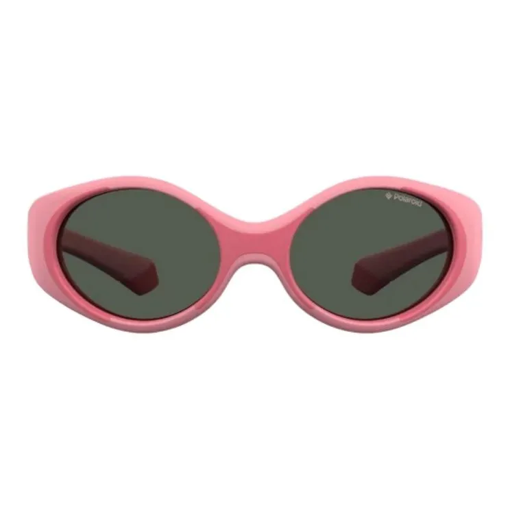 Polaroid Injection Molded Oval Sunglasses Kids' Pink-2