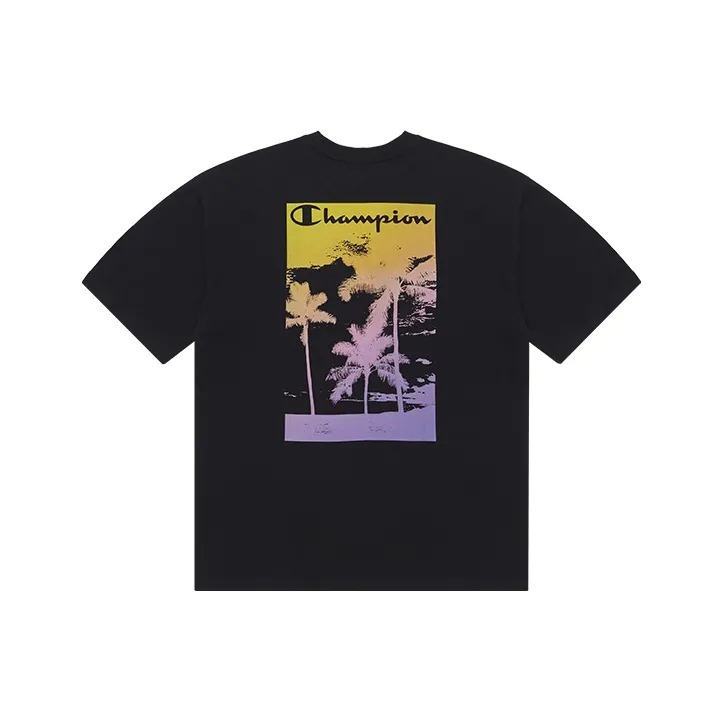 Champion Rochester T Shirts Unisex Black-0