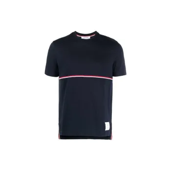 THOM BROWNE Rwb Striped Crewneck T Shirt