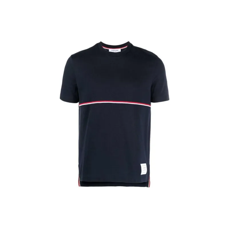 THOM BROWNE Rwb Striped Crewneck T Shirt-0