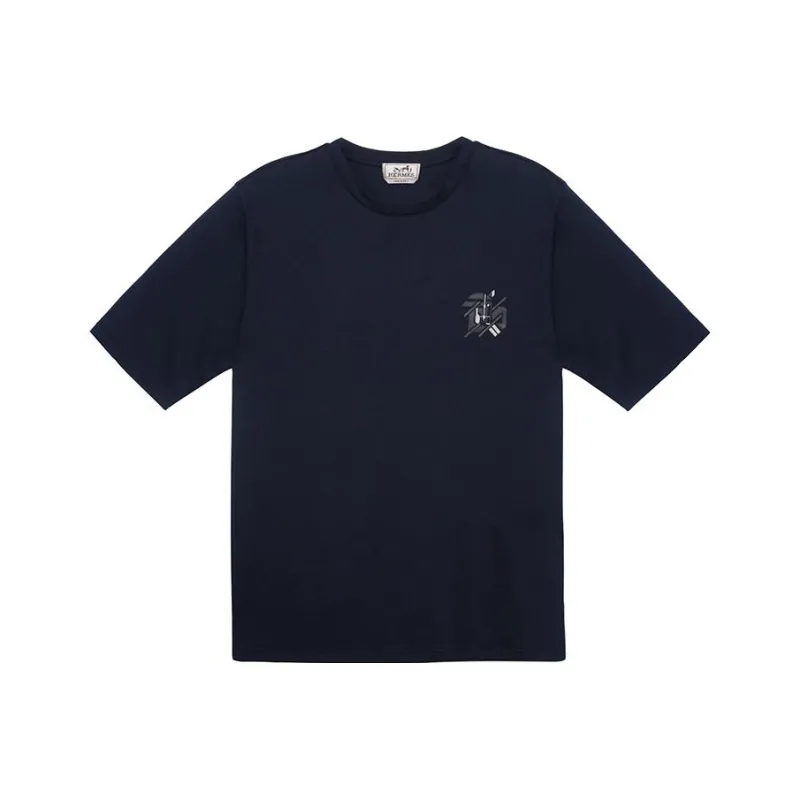 HERMES T Shirts Men Blue-0