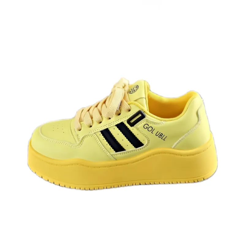 BINGO DUCK Slip Resistant Height Increasing Low Top Skateboard Shoes Women's-8