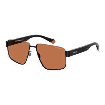 Polaroid Irregular Shape Sunglasses Unisex Black