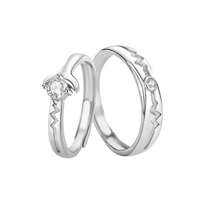 FBRUE 925 Sterling Silver Rings Unisex-0