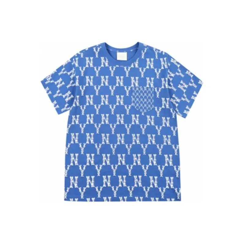 MLB Set in Sleeve T Shirt Unisex Royal Blue-0