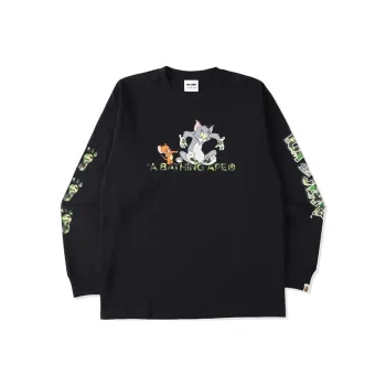 A BATHING APE X Tom And Jerry Footprints L/S Tee