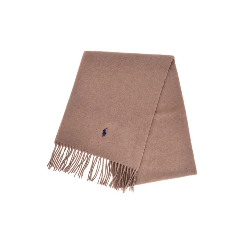Polo Ralph Lauren Wool Knit Scarves Unisex Brown-1