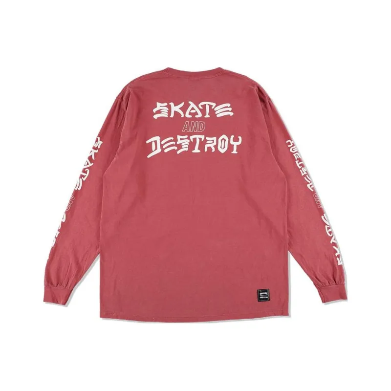 Wind And Sea X Thrasher X WIND AND SEA CO-TITLED SERIES T-Shirts Unisex Red-0