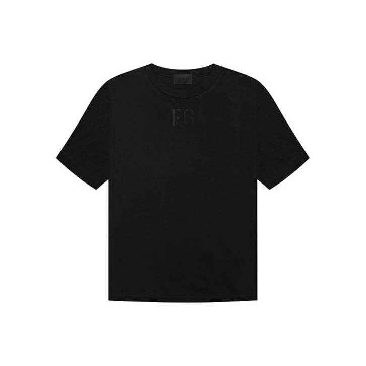 r*1様 FEAR OF GOD FG LOGO TEE L FEAR OF GOD FG Logo T-shirt Vintage Black - FW18 - US