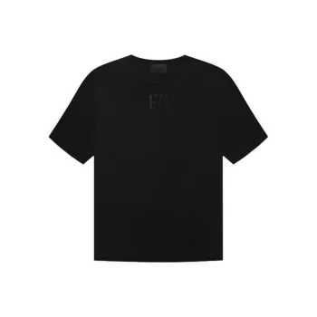 Fear Of God Fg Textured Velvet Logo T Shirt
