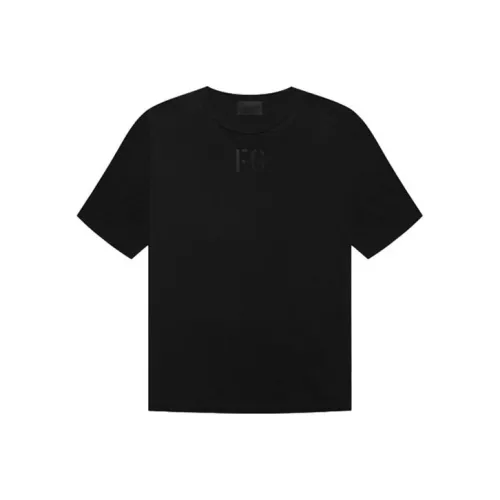 Fear Of God Fg Textured Velvet Logo T Shirt