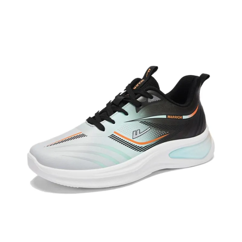 Warrior Slip Resistant Cushioning Water Resistant Low Top Casual Running Shoes Men's Gray Green Black-2