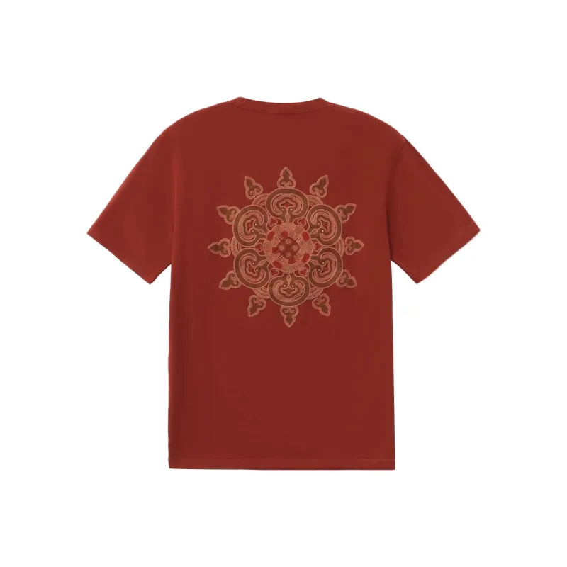LiNing Sports Basketball Collection T Shirts Men Red-0
