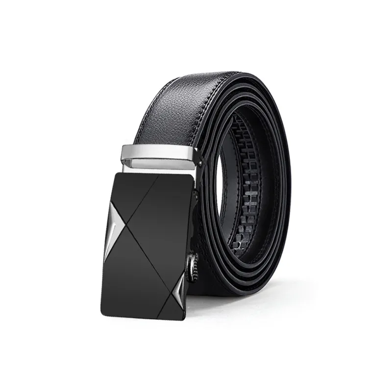 Yalu Cow Split Leather Belts Men's 3.5CM-0