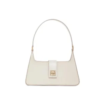 Anine Bing Calfskin Handbag, Shoulder Bag Women's Ivory White
