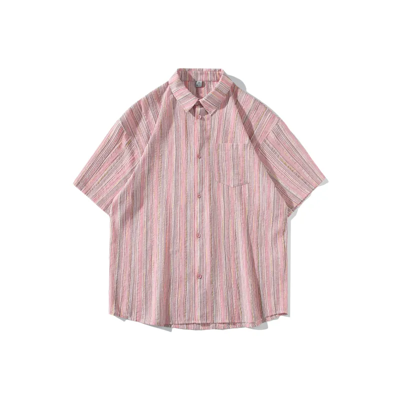 Fakeyoung Short Sleeved Shirt Unisex Pink-0