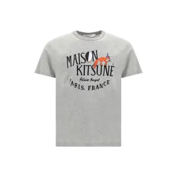 Maison Kitsune T Shirts Men Gray