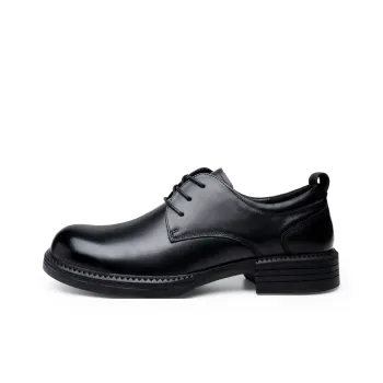 FED Dress Shoes Men Low Top Black