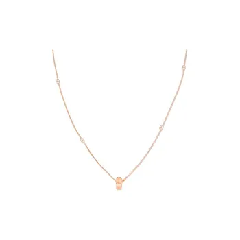 GUCCI 18K Rose Gold Necklaces Women's Rose