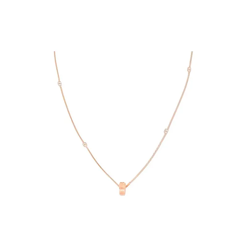 GUCCI 18K Rose Gold Necklaces Women's Rose-0