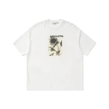 OPICLOTH Straight T-Shirt Unisex White