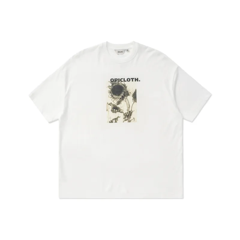 OPICLOTH Straight T-Shirt Unisex White-0