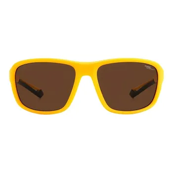 Polaroid Polycarbonate Square Sunglasses Unisex Yellow