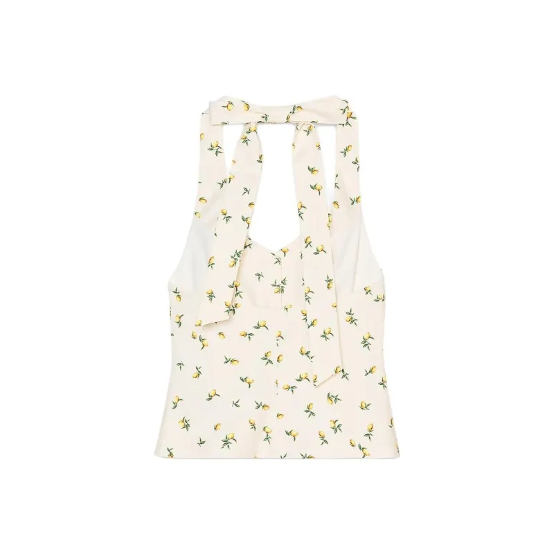 ZARA Tank Tops Women's Yellow-1