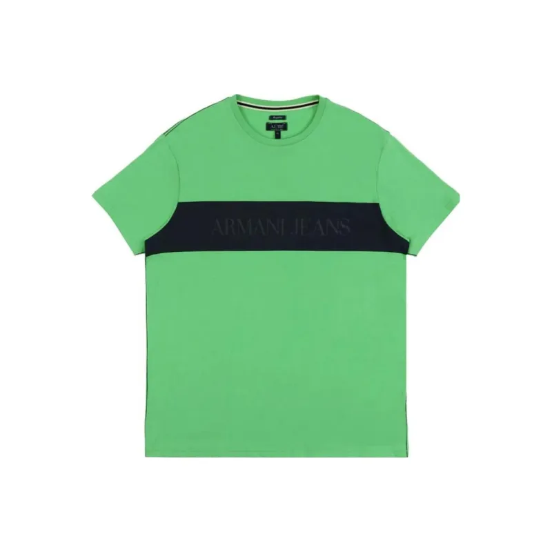 ARMANI JEANS T Shirts Men Green-0