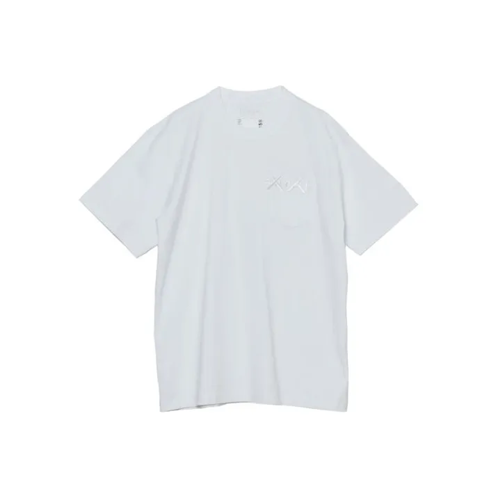 KAWS X Sacai Embroidery Tee-0