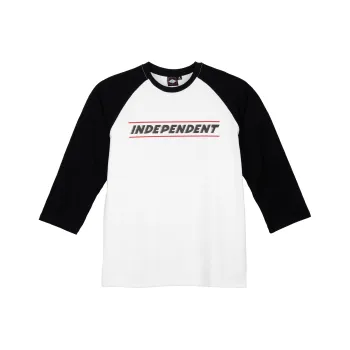 INDEPENDENT Raglan Sleeve T-Shirt Unisex White