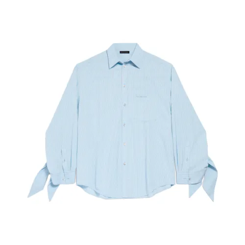 Balenciaga SS25 Shirt Regular Fit Women's Sky Blue