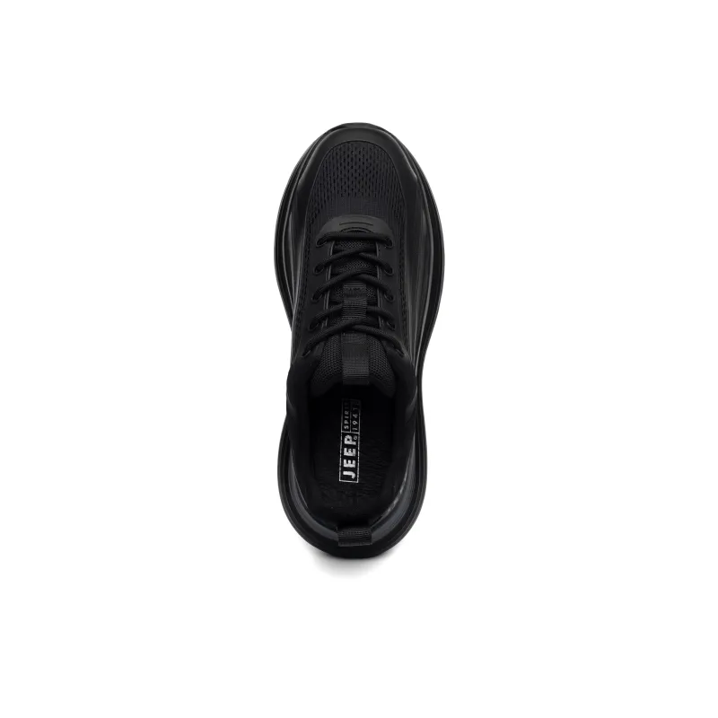 JEEP SPIRIT Chunky Sneakers Men Low Top Warrior Black-2